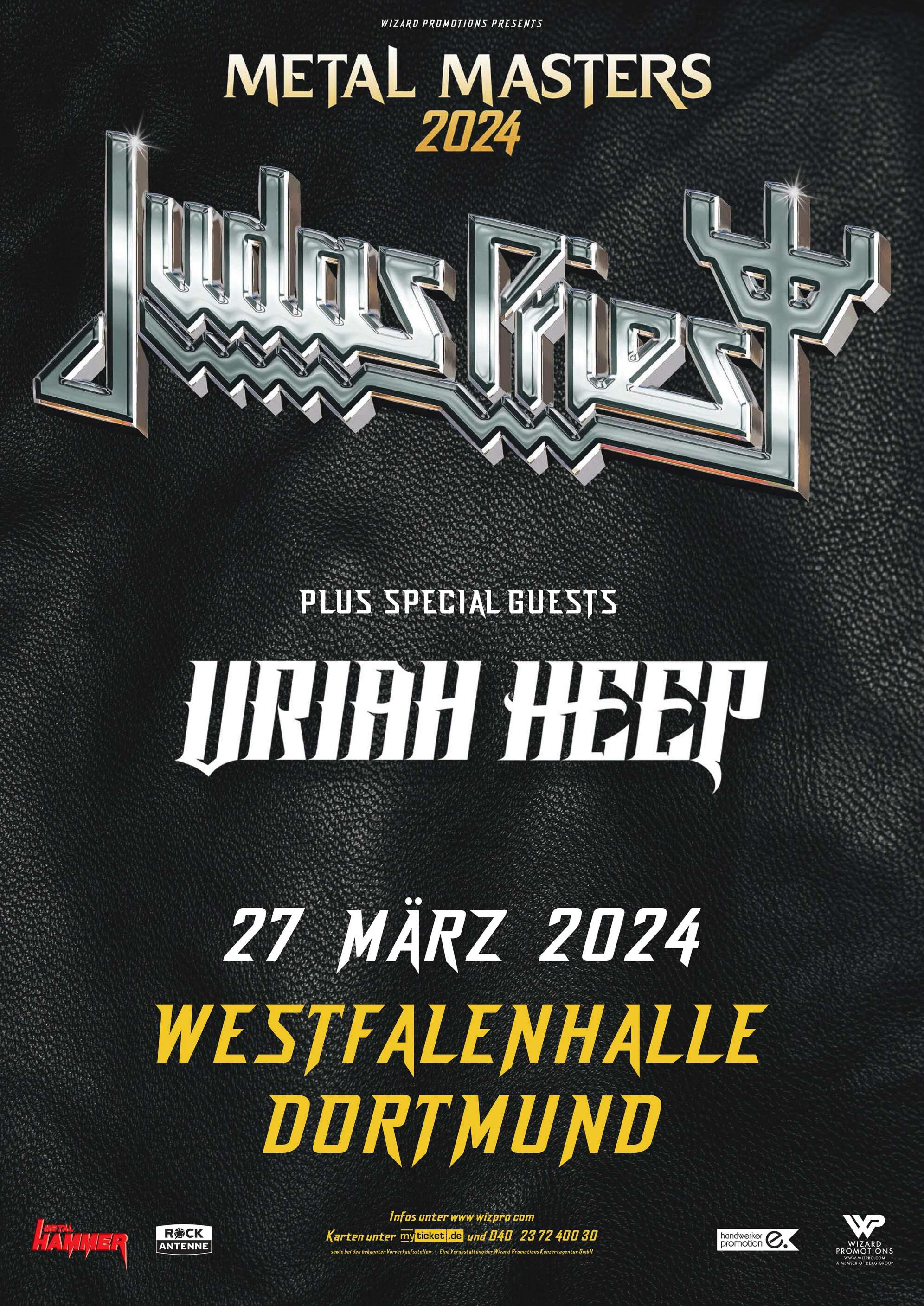 Konzertplakat Judas Priest Dortmund 2024